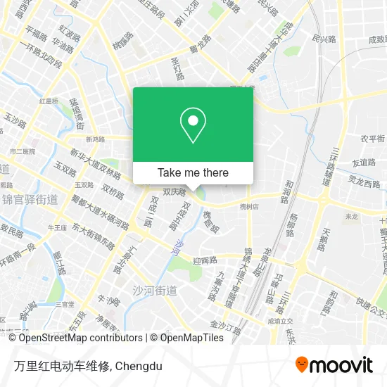 万里红电动车维修 map