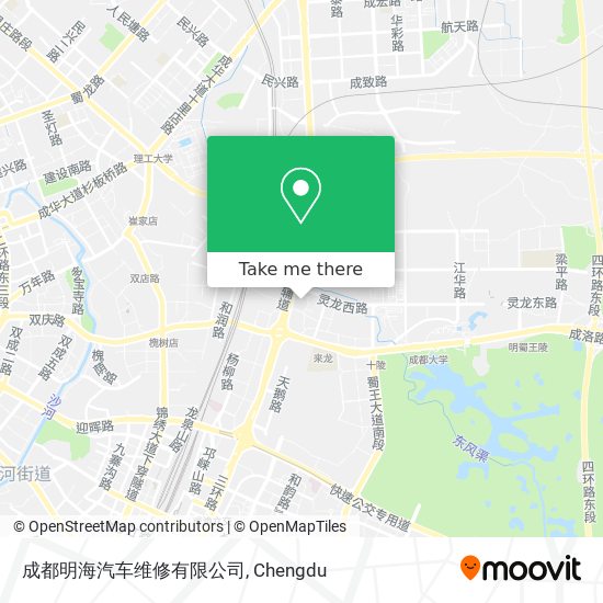成都明海汽车维修有限公司 map