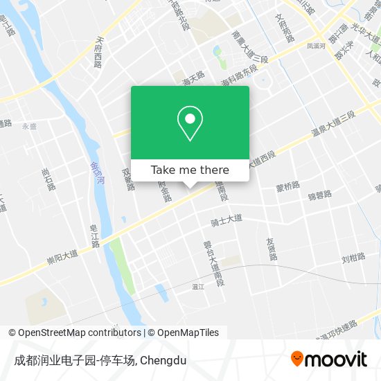 成都润业电子园-停车场 map