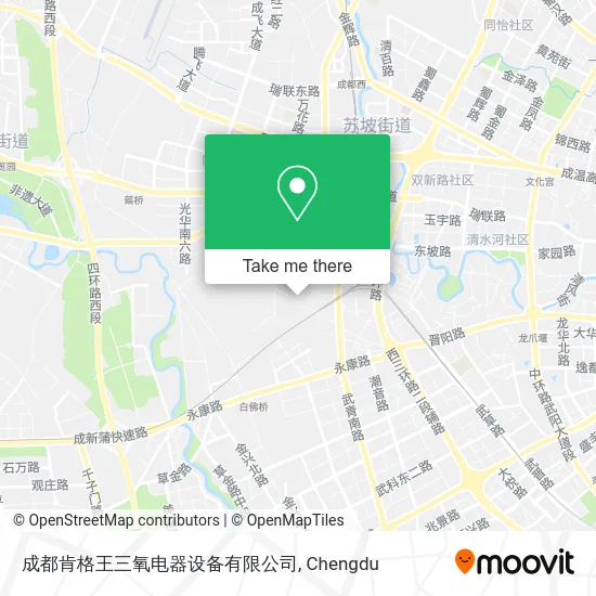 成都肯格王三氧电器设备有限公司 map