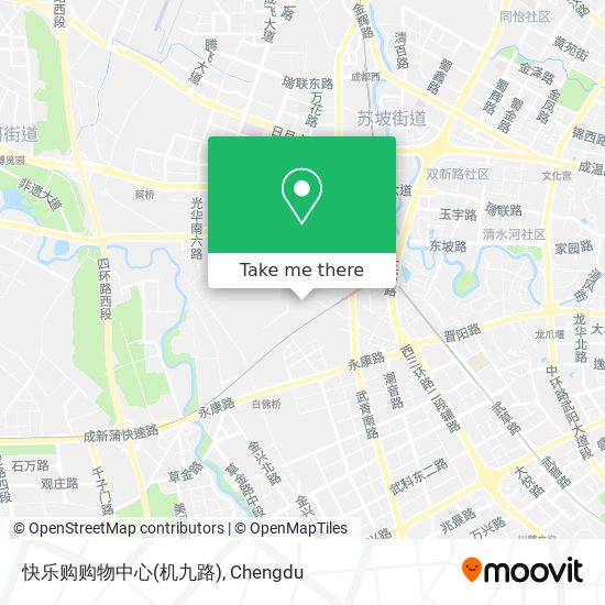 快乐购购物中心(机九路) map