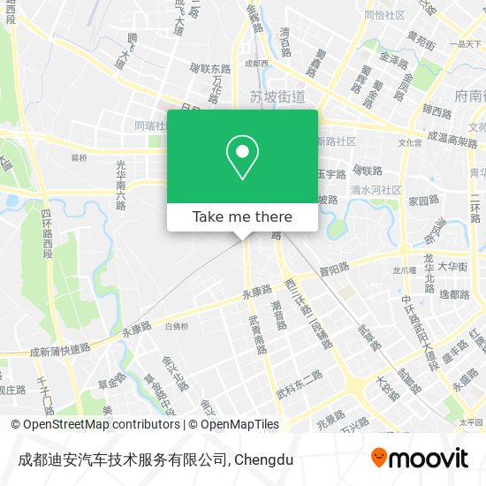 成都迪安汽车技术服务有限公司 map