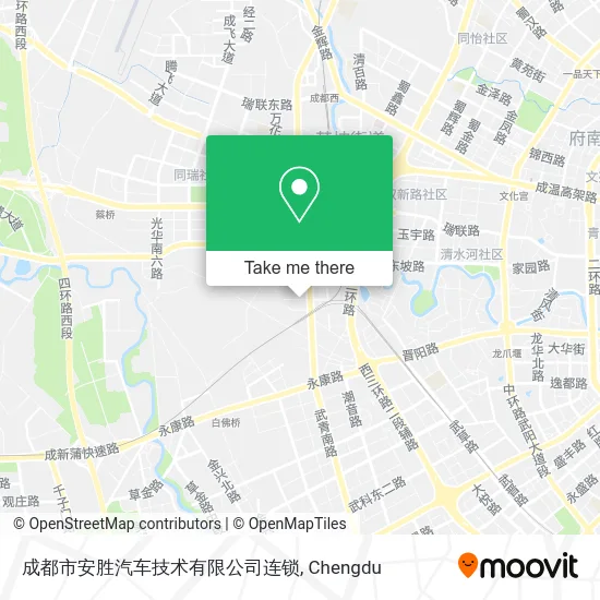 成都市安胜汽车技术有限公司连锁 map