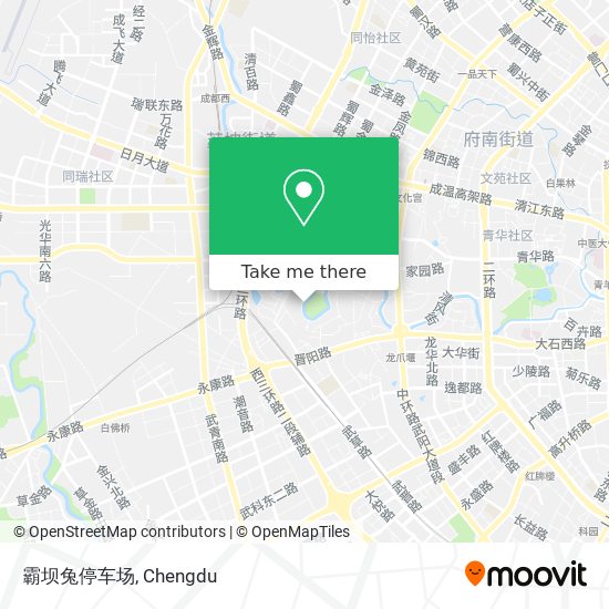 霸坝兔停车场 map