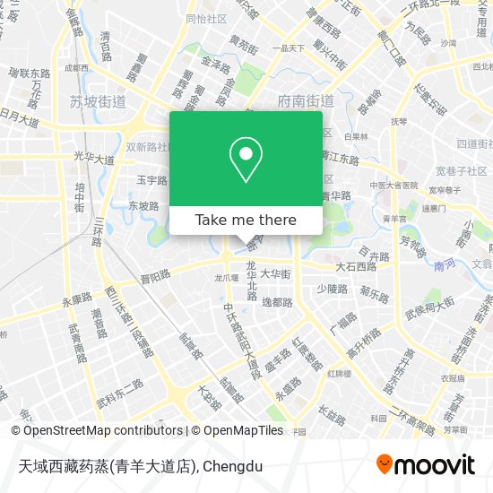 天域西藏药蒸(青羊大道店) map