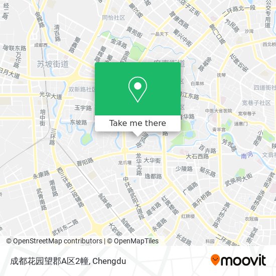 成都花园望郡A区2幢 map