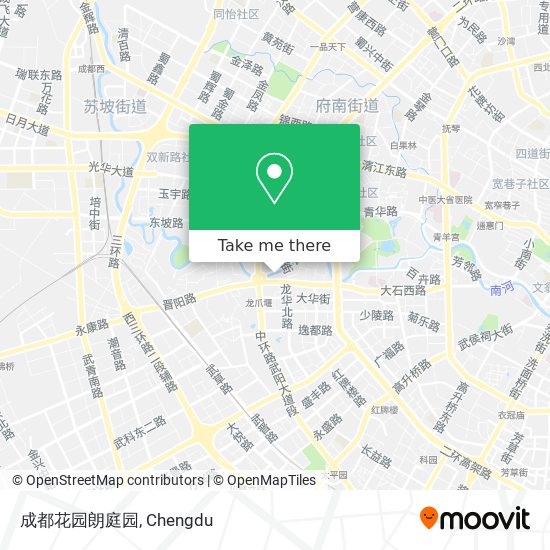 成都花园朗庭园 map