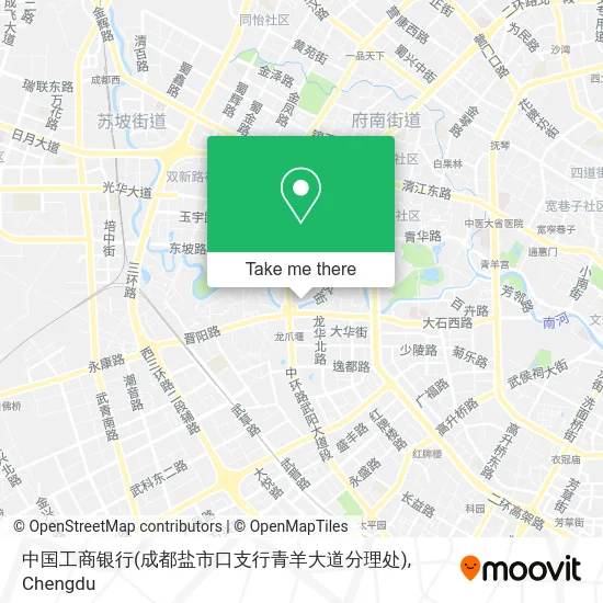 中国工商银行(成都盐市口支行青羊大道分理处) map