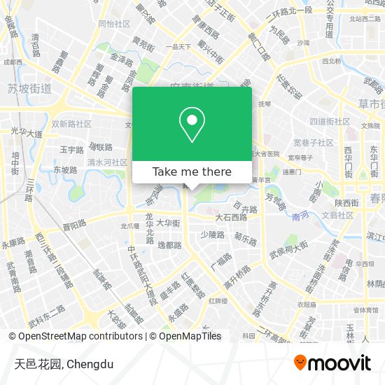 天邑花园 map