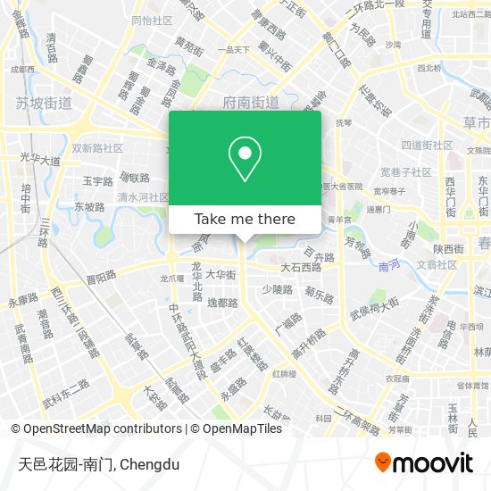 天邑花园-南门 map