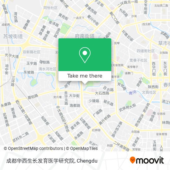 成都华西生长发育医学研究院 map