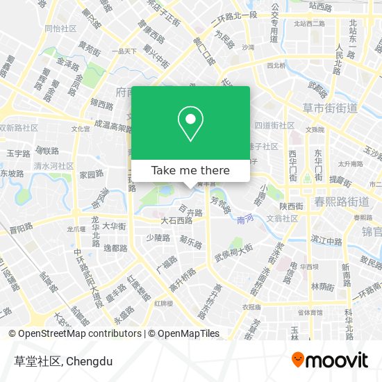 草堂社区 map