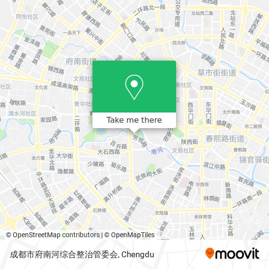 成都市府南河综合整治管委会 map