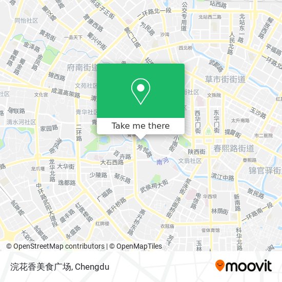 浣花香美食广场 map