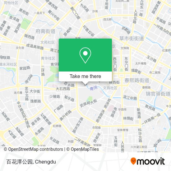 百花潭公园 map