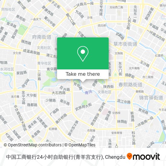 中国工商银行24小时自助银行(青羊宫支行) map
