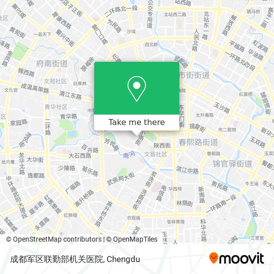 成都军区联勤部机关医院 map