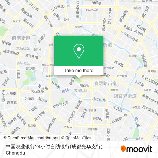 中国农业银行24小时自助银行(成都光华支行) map