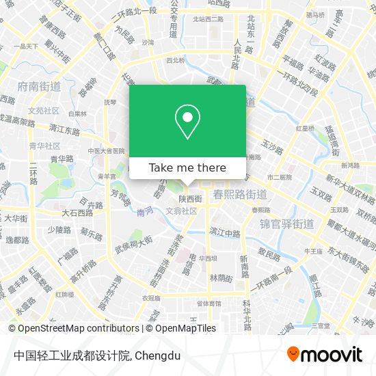中国轻工业成都设计院 map