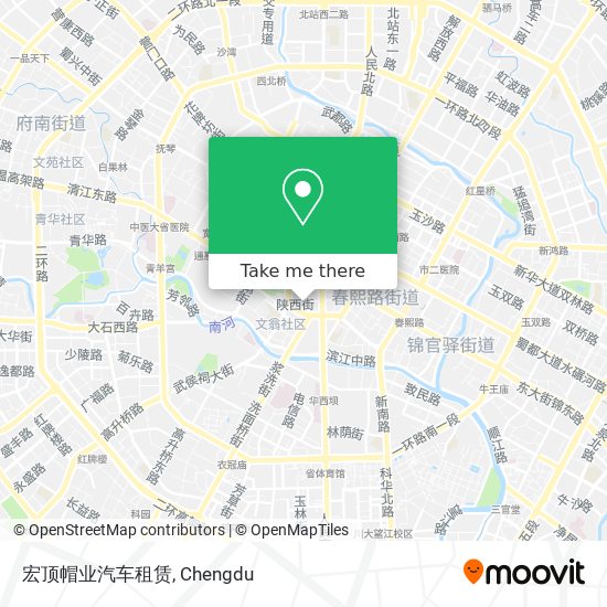 宏顶帽业汽车租赁 map
