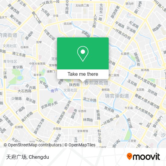 天府广场 map