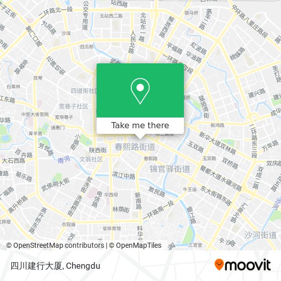 四川建行大厦 map
