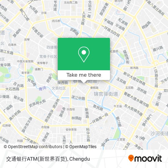 交通银行ATM(新世界百货) map