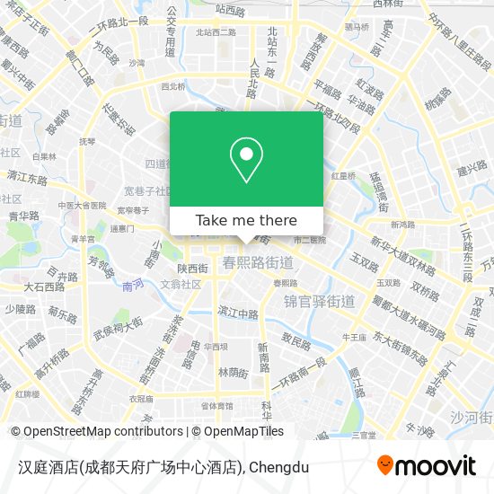 汉庭酒店(成都天府广场中心酒店) map
