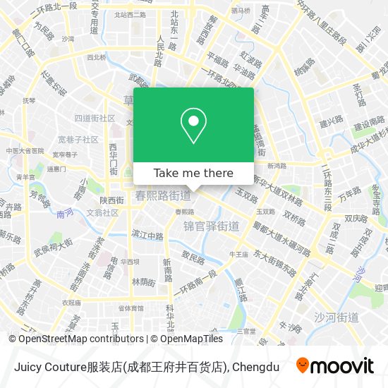 Juicy Couture服装店(成都王府井百货店) map