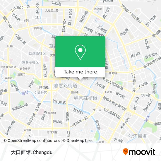 一大口面馆 map