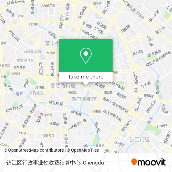 锦江区行政事业性收费结算中心 map