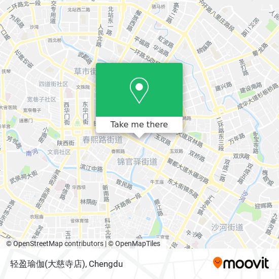 轻盈瑜伽(大慈寺店) map