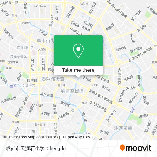 成都市天涯石小学 map