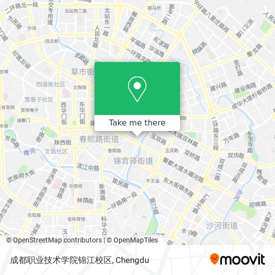成都职业技术学院锦江校区 map