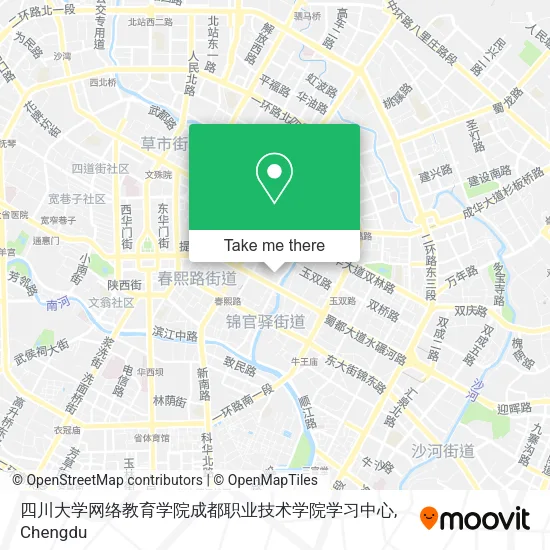 四川大学网络教育学院成都职业技术学院学习中心 map