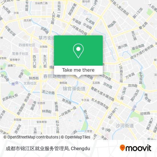 成都市锦江区就业服务管理局 map
