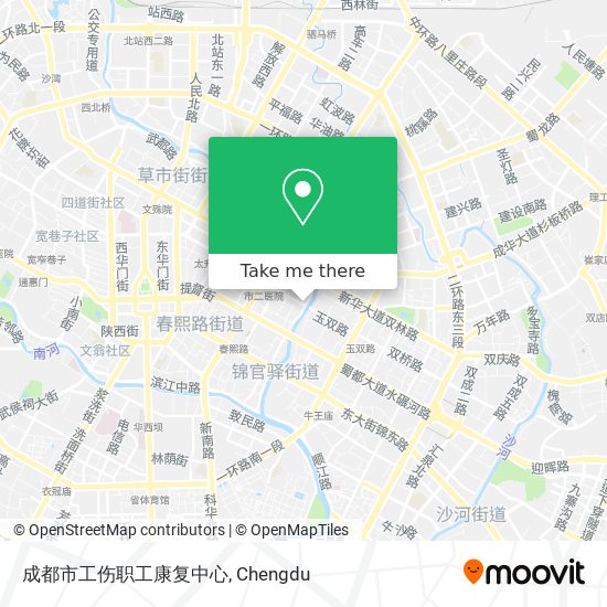 成都市工伤职工康复中心 map