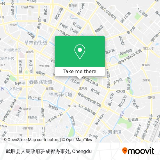 武胜县人民政府驻成都办事处 map