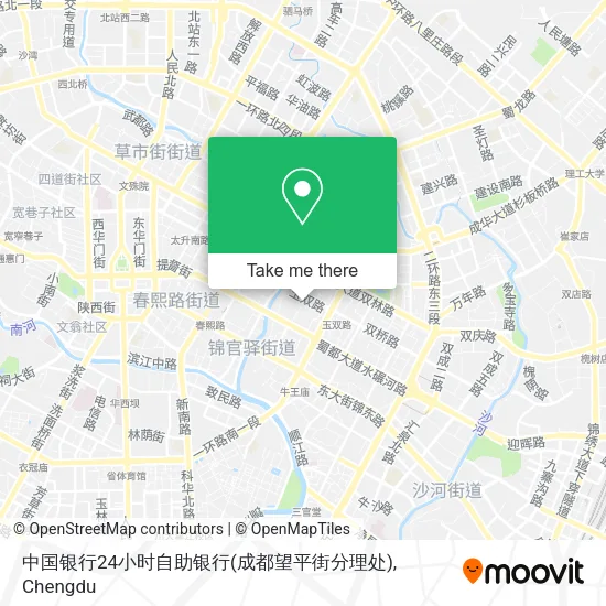中国银行24小时自助银行(成都望平街分理处) map