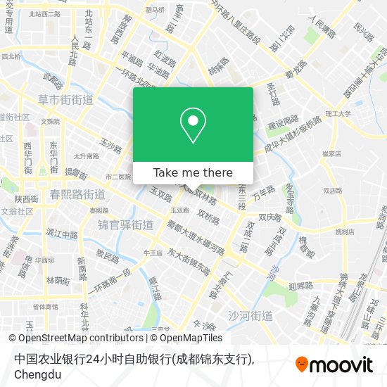 中国农业银行24小时自助银行(成都锦东支行) map