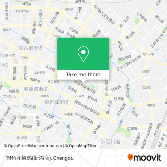 拐角花椒鸡(新鸿店) map