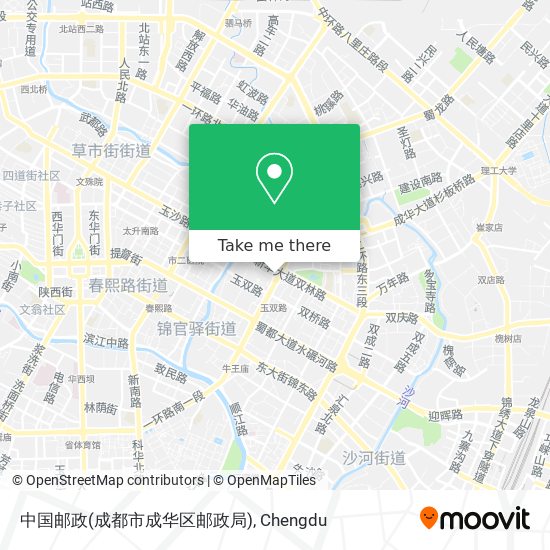 中国邮政(成都市成华区邮政局) map
