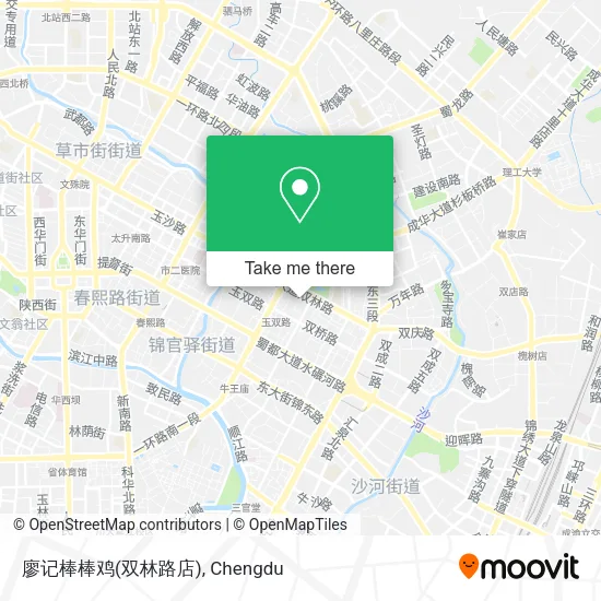 廖记棒棒鸡(双林路店) map