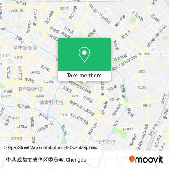 中共成都市成华区委员会 map