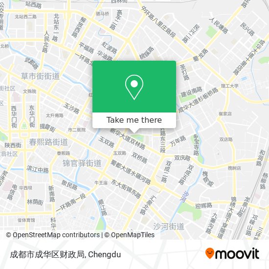 成都市成华区财政局 map