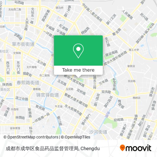 成都市成华区食品药品监督管理局 map
