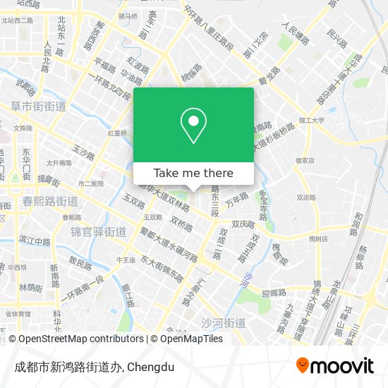 成都市新鸿路街道办 map