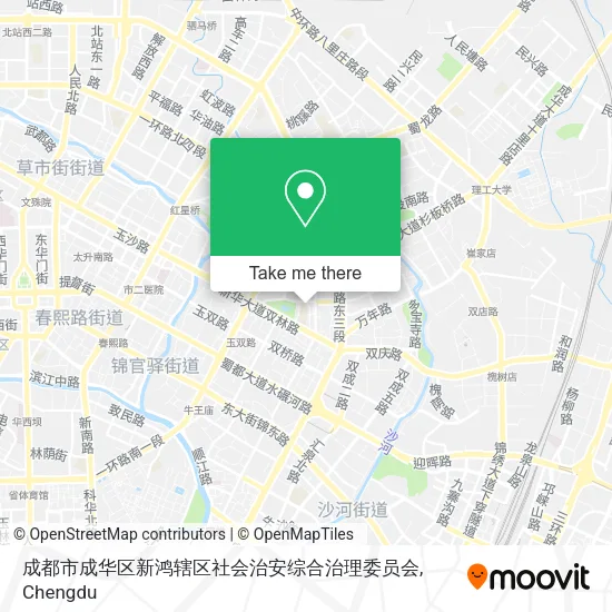 成都市成华区新鸿辖区社会治安综合治理委员会 map