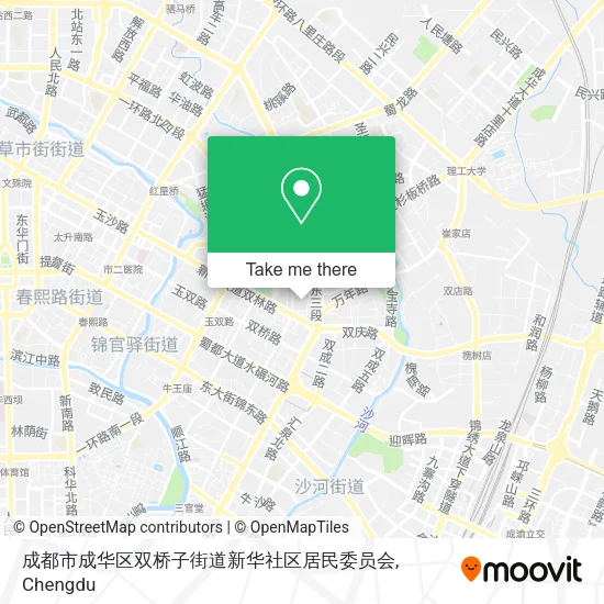 成都市成华区双桥子街道新华社区居民委员会 map