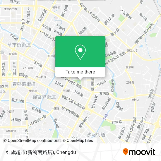 红旗超市(新鸿南路店) map